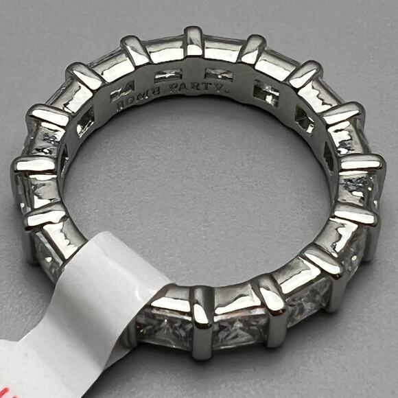 Bomb Party Candyland Unicorn Diamond Cubic Zirconia Rhodium Plating Size 10 Ring - Picture 6 of 7